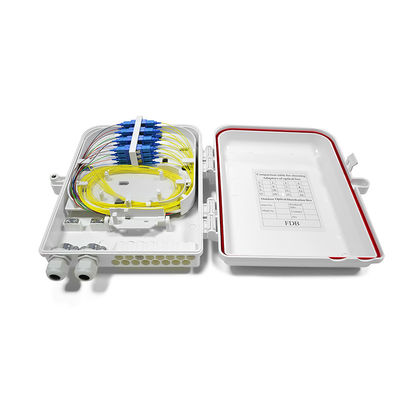 Caja de distribución de la base de FTTH 16, prenda impermeable plástica de la caja que empalma IP66 de la fibra óptica