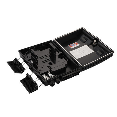 Caja terminal de la fibra óptica IP65, color del negro de la caja de cable del descenso de FTTH