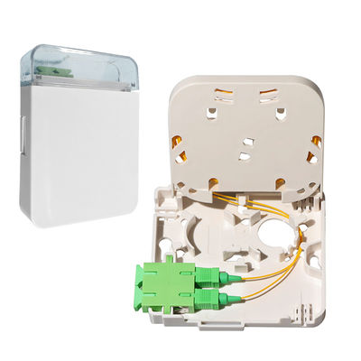 Tipo portuario del SC de la caja terminal de la fibra óptica de FTTH 1 mini para el panel del enchufe de pared