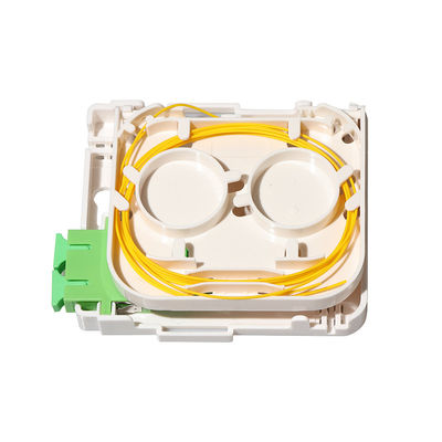 Tipo portuario del SC de la caja terminal de la fibra óptica de FTTH 1 mini para el panel del enchufe de pared