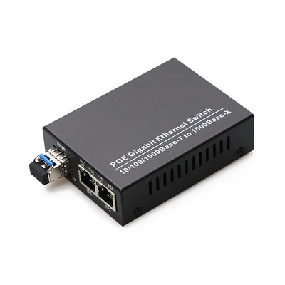 Gigabit rápido modificado para requisitos particulares el 1000M Data Rate del SC del LC del convertidor de los medios de la fibra óptica