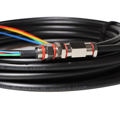 24 cables de fribra óptica acorazados de la base de la base 36, cordón de remiendo impermeable al aire libre de la coleta