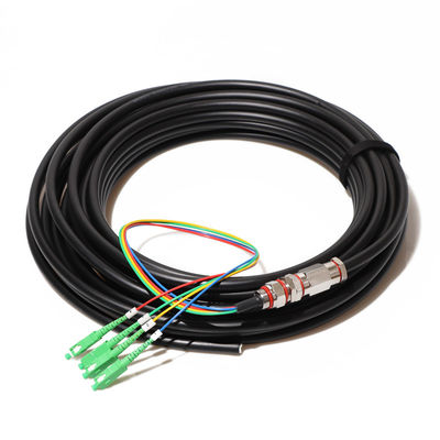 24 cables de fribra óptica acorazados de la base de la base 36, cordón de remiendo impermeable al aire libre de la coleta