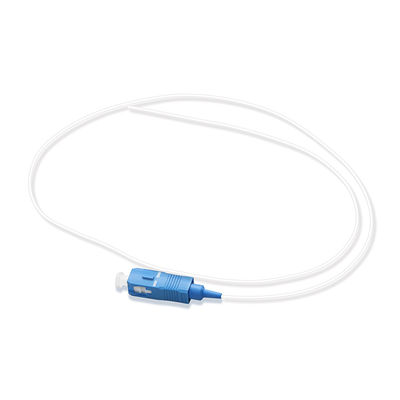 asamblea de cable de la fibra del diámetro de 0.9m m blanco pulida a una cara del SC 9/125 G657A1/del UPC