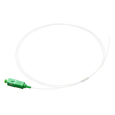 asamblea de cable de la fibra del diámetro de 0.9m m blanco pulida a una cara del SC 9/125 G657A1/del UPC