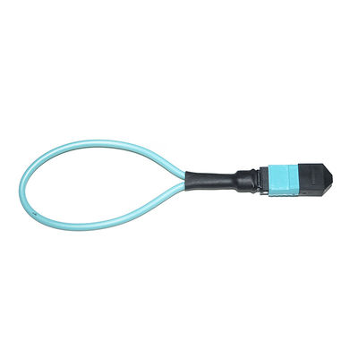 Fibra del Bucle invertido OM3 24 de la fibra óptica de MTP MPO para el OEM de Data Center