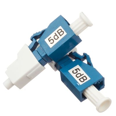 varón del ST del SC FC del LC del atenuador del cable de fribra óptica 20dB a la hembra