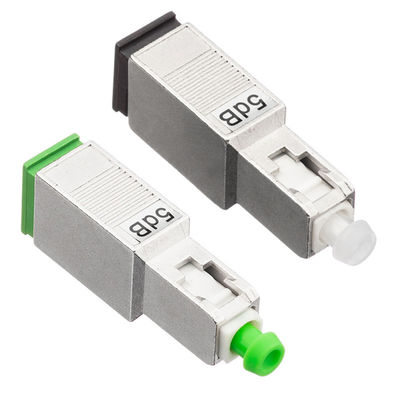 Atenuador a una cara de la fibra óptica de 2.0m m, 5db atenuador del SC APC con el material de plástico del metal