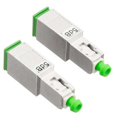 Atenuador a una cara de la fibra óptica de 2.0m m, 5db atenuador del SC APC con el material de plástico del metal