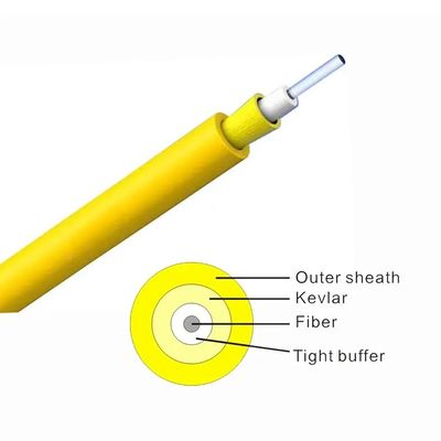 Buen cable de fribra óptica interior GJFJV del duplex 8-Type de la base de la calidad 2
