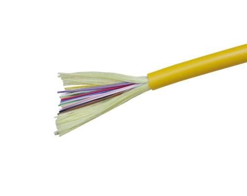 Cable de fribra óptica interior OM3/cable de 12 bases de FTTH de distribución de fibra óptica