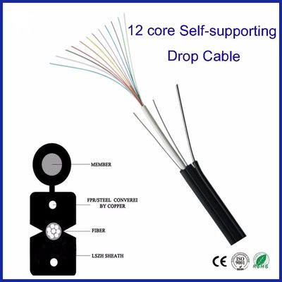 Corazones ópticos de alta calidad del cable de descenso de GJYXFCH FTTH 6 con buen precio