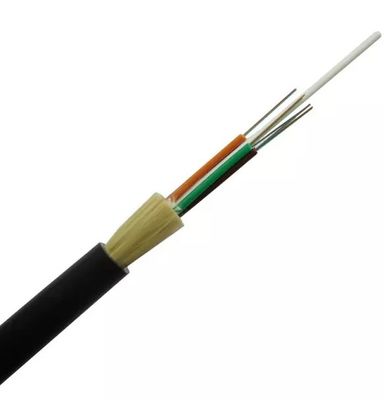 Cable de fribra óptica Adss dieléctrico aéreo de arriba al aire libre del solo modo de 6 bases