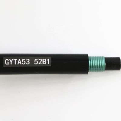 GYTA53 base de fibra óptica al aire libre del cable 12 con el alambre de acero del APL de la envoltura del PE