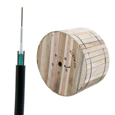 Cable acorazado de la base de acero de la cinta 4, cable subterráneo al aire libre de la fibra