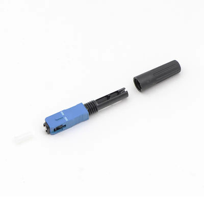 SC rápido APC del SC UPC del conector de la fibra óptica unimodal de FTTH para la comunicación de las telecomunicaciones