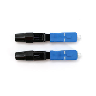 Conector rápido óptico de la fibra azul del color SM para la telecomunicación de FTTH CATV
