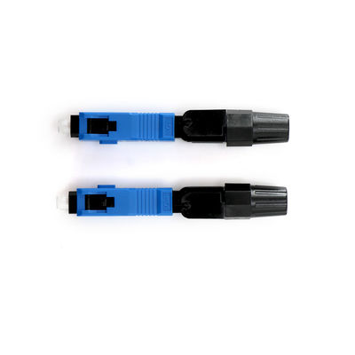 Conector rápido óptico de la fibra azul del color SM para la telecomunicación de FTTH CATV