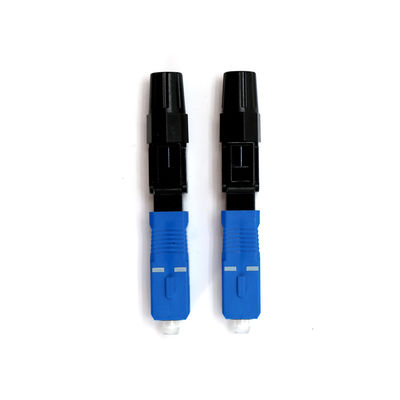 Conector rápido óptico de la fibra azul del color SM para la telecomunicación de FTTH CATV