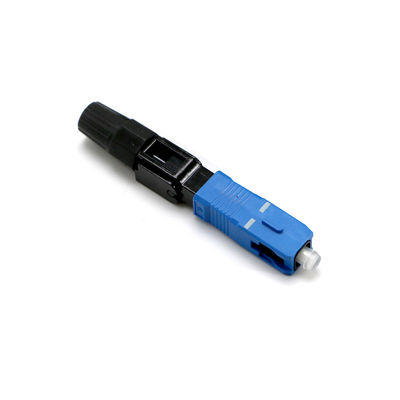 Conector rápido óptico de la fibra azul del color SM para la telecomunicación de FTTH CATV