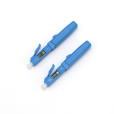 Conector azul de la fibra óptica del color, conector rápido del LC UPC para el CCTV de FTTH CATV