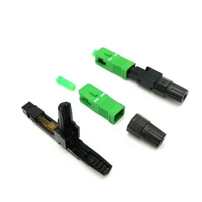 Conector rápido plástico modificado para requisitos particulares del SC para el cable de descenso de la fibra óptica
