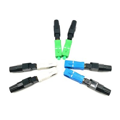 Conector rápido plástico modificado para requisitos particulares del SC para el cable de descenso de la fibra óptica