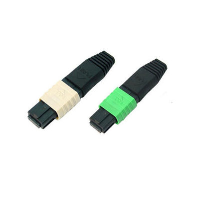 Conector de la fibra óptica de MPO MTP con el tipo femenino de la base SM milímetro de la base 24 del varón 12