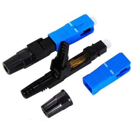 Conector unimodal de la fibra óptica del SC UPC rápidamente para los paneles de remiendo