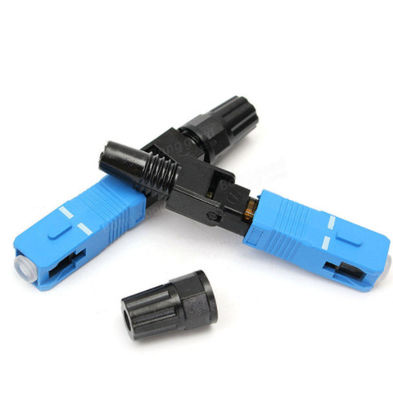 Conector unimodal de la fibra óptica del SC UPC rápidamente para los paneles de remiendo