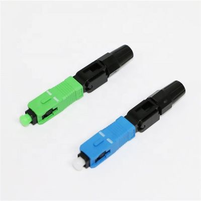 SC rápido modificado para requisitos particulares APC del conector de la fibra óptica con el tipo de cable a dos caras a una cara