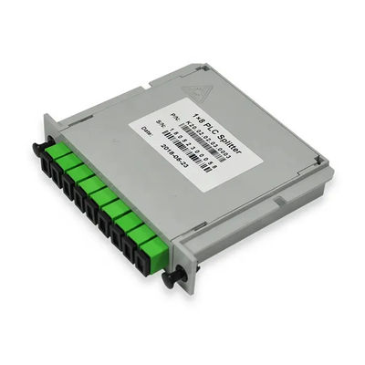 Tipo 1x8 del casete del divisor de la fibra óptica del PLC de 8 maneras con el conector del SC APC