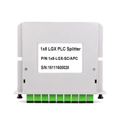 Tipo 1x8 del casete del divisor de la fibra óptica del PLC de 8 maneras con el conector del SC APC