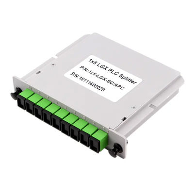 Tipo 1x8 del casete del divisor de la fibra óptica del PLC de 8 maneras con el conector del SC APC