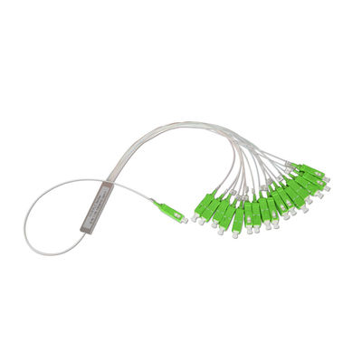 SC micro APC de Mini Module Fiber Optic Splitter FTTH 1x6 con la longitud de onda 1260nm
