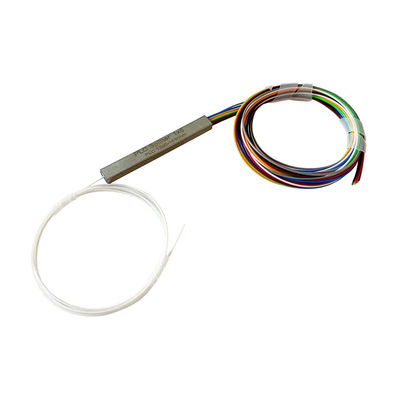 Divisor 1x4 de la fibra óptica del PLC de Mini Steel Tube sin el OEM del conector el 1M