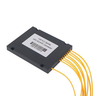 Los ABS 1×8 encajonan el divisor del PLC con el tipo de la fibra de la manera G657A1 del conector 8