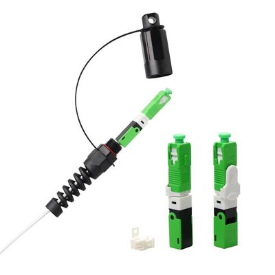 La solución de la prenda impermeable FTTH del SC APC reforzó con el conector de Optitap H