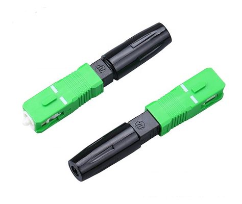 SC rápido modificado para requisitos particulares APC del conector de la fibra óptica con el tipo de cable a dos caras a una cara