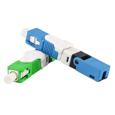 Modo rápido de APC OS1 OS2 del conector de la fibra óptica del SC FC LC del SM solo
