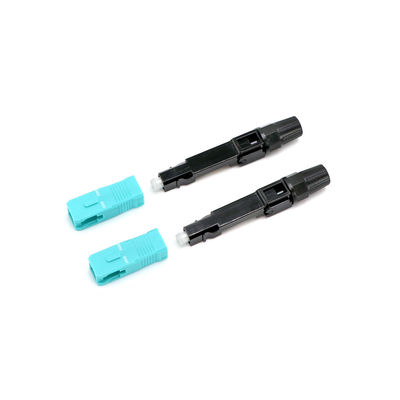 Conector rápido de la fibra óptica de FTTH LC con varios modos de funcionamiento con color beige verde azul