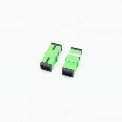Solo color verde del SC UPC APC del adaptador de la fibra óptica del duplex del modo