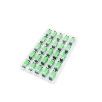 Solo color verde del SC UPC APC del adaptador de la fibra óptica del duplex del modo