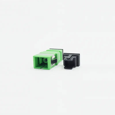 Solo color verde del SC UPC APC del adaptador de la fibra óptica del duplex del modo