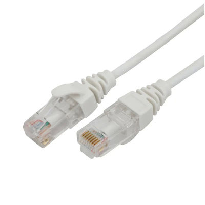 Cable modificado para requisitos particulares del remiendo de Ethernet de Cat6A, cordón de remiendo delgado de S FTP con la longitud de los 5m el 1m
