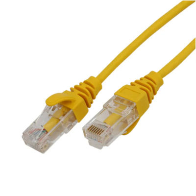 Cable modificado para requisitos particulares del remiendo de Ethernet de Cat6A, cordón de remiendo delgado de S FTP con la longitud de los 5m el 1m