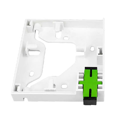 1 caja terminal de la fibra óptica del ABS FTTH de la base invisible para el enchufe de pared