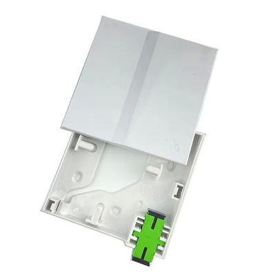 1 caja terminal de la fibra óptica del ABS FTTH de la base invisible para el enchufe de pared