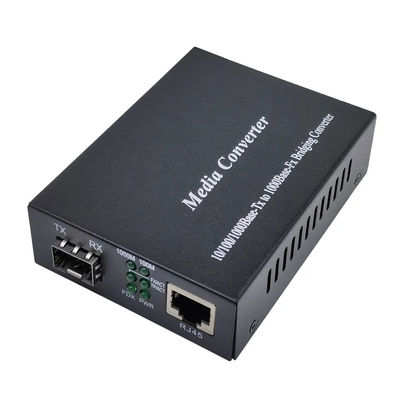 Convertidor 1000base Tx de la fibra óptica del gigabit medios a 1000base Fx