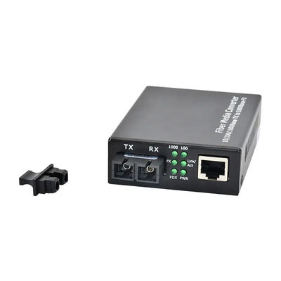 Tipo a dos caras a una cara portuario del convertidor 4 de la fibra óptica del solo modo del SC de los 20KM medios